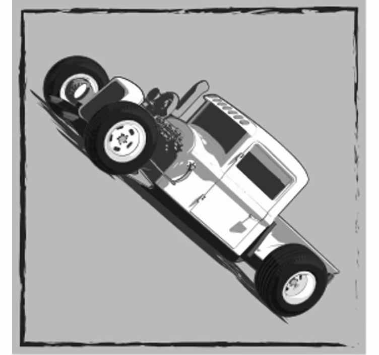 コースター フリーク 時代を超えたホットロッドの描写 - TENSTICKERS
