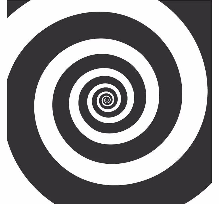 コースターテクスチャ効果螺旋模様のコントラスト - TENSTICKERS