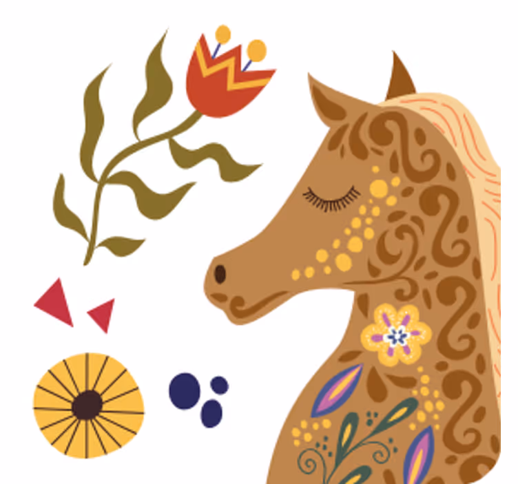 コースター フリーク スタイライズドホースプロファイル - TENSTICKERS