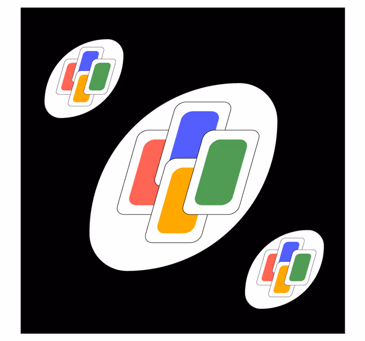 コースター フリーク カラフルオーバーレイシェイプ - TENSTICKERS