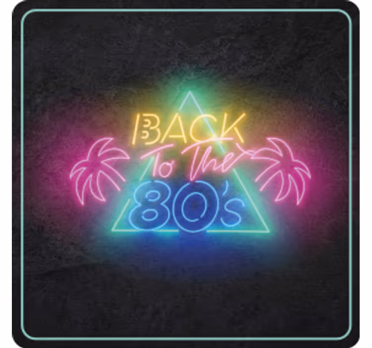 ビンテージ コースター ネオン80年代レトロ - TENSTICKERS