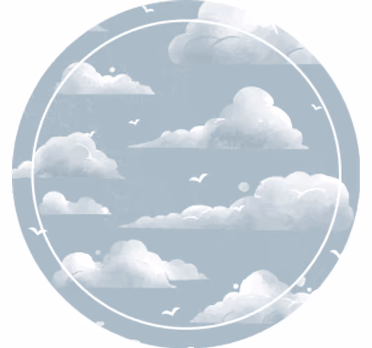 コースターテクスチャ効果曇り空パターン - TENSTICKERS