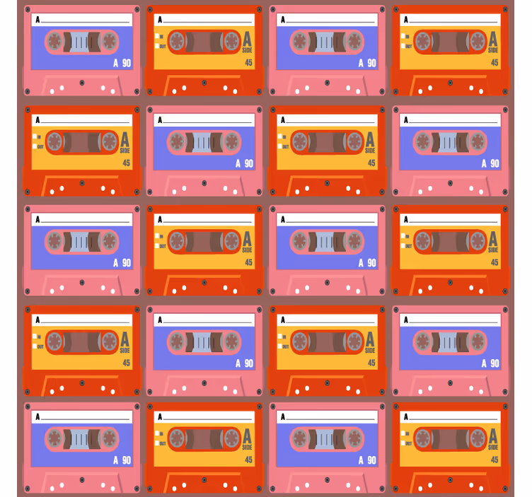 ビンテージ コースター レトロ カセットテープ - TENSTICKERS