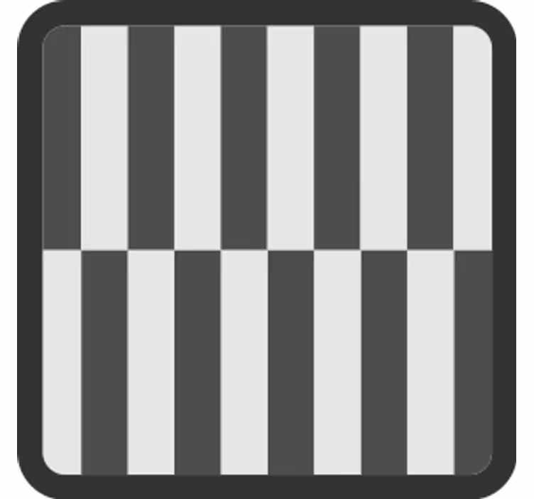 コースターテクスチャ効果ストライプ模様 - TENSTICKERS