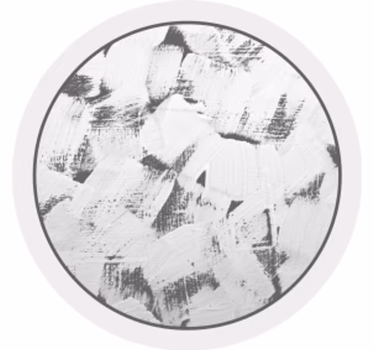 コースターテクスチャ効果抽象モノクロブラシストローク - TENSTICKERS