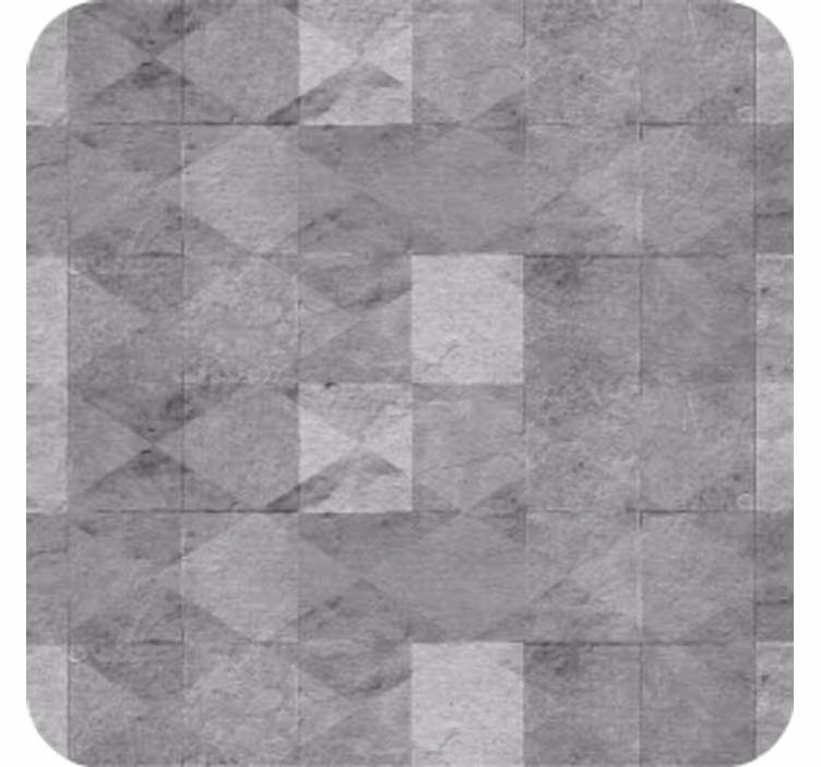 コースターテクスチャ効果正方形模様の表面 - TENSTICKERS