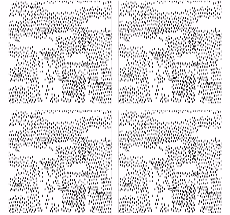 コースターテクスチャ効果抽象的な黒いパターン - TENSTICKERS