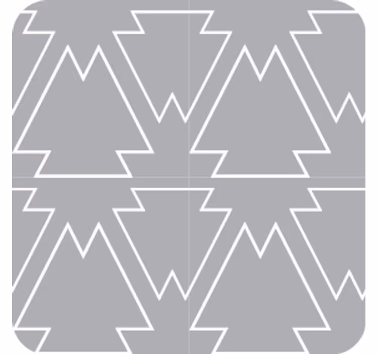 コースターテクスチャ効果角度のある木のモチーフ - TENSTICKERS