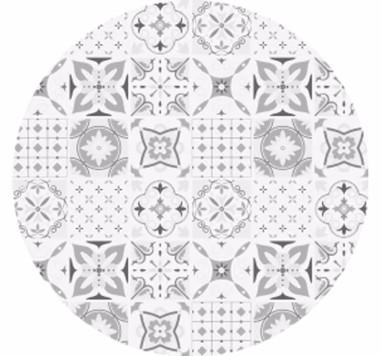 コースターテクスチャ効果幾何学的な花のアレンジメント - TENSTICKERS