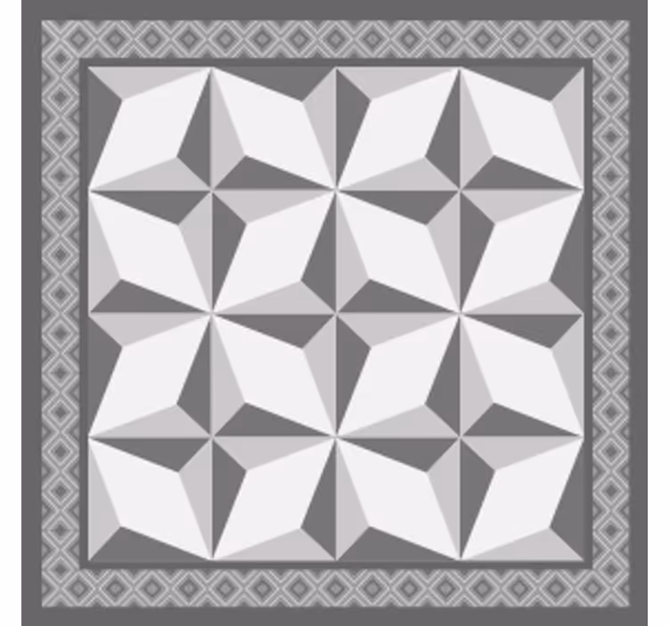 コースターテクスチャ効果幾何学的層状パターン - TENSTICKERS
