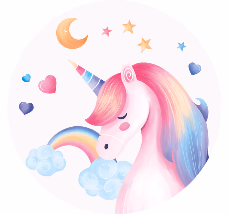 コースター フリーク 夢のユニコーンイラスト - TENSTICKERS