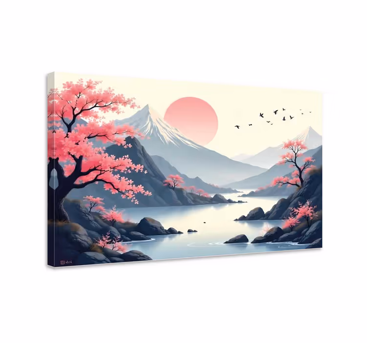 キャンバス 風景 日本の風景 - TENSTICKERS