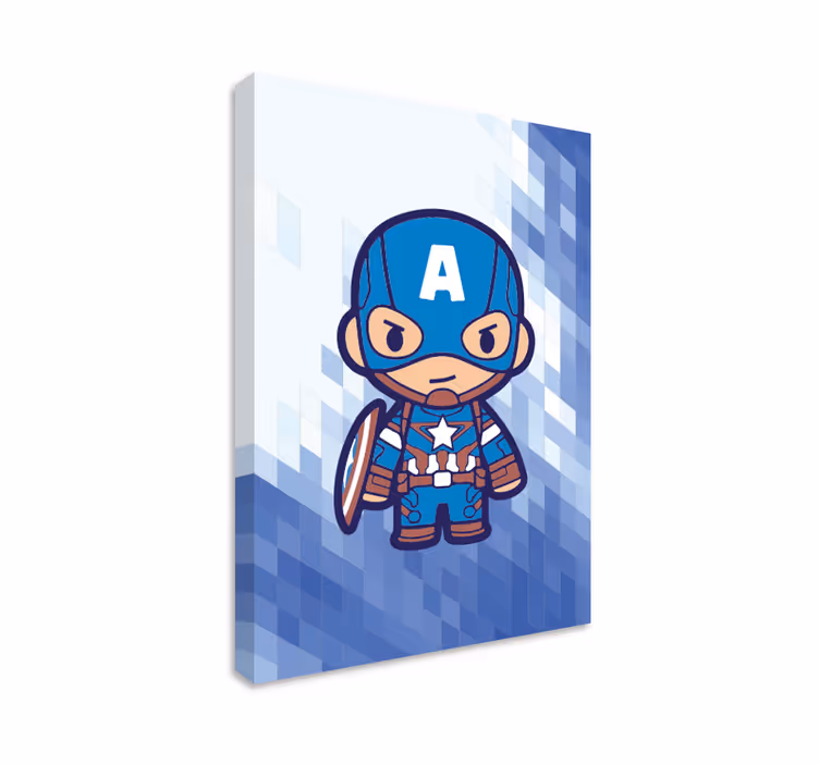 キャプテンアメリカのスーパーヒーローキャンバス - TENSTICKERS