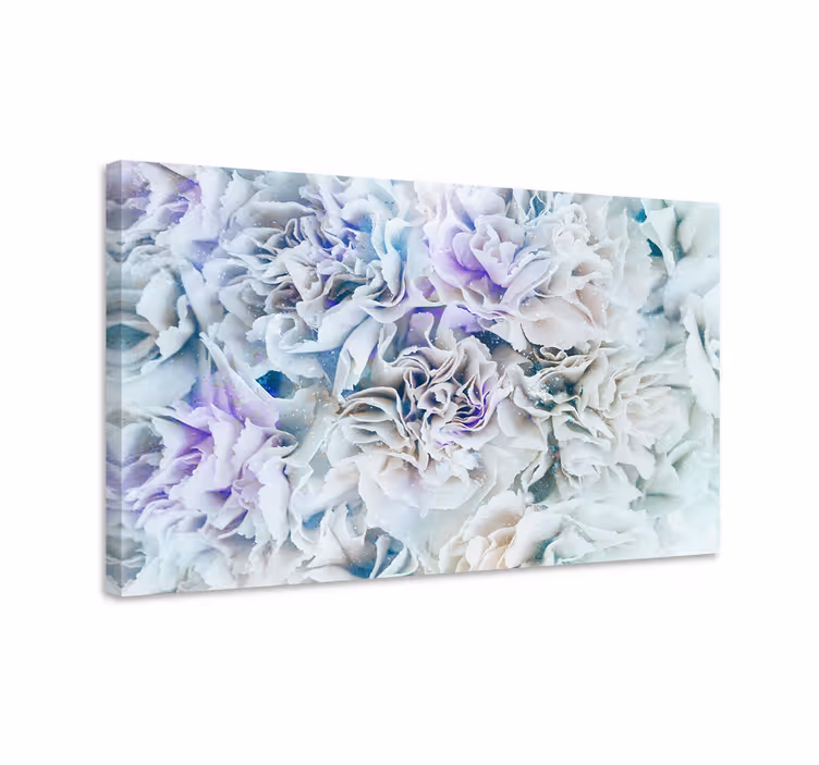 キャンバス 花や植物 凍った花々 - TENSTICKERS