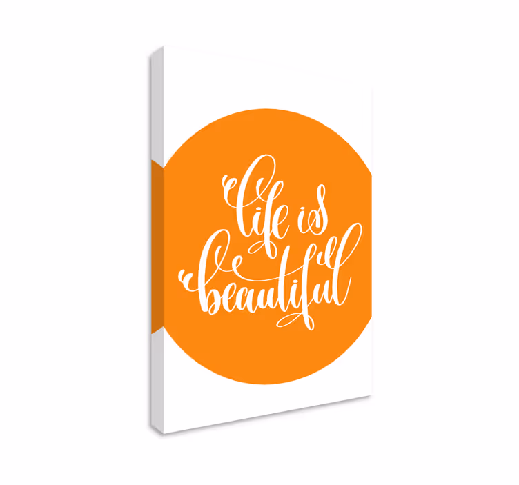 キャンバス 引用符 人生を励ます affirmations - TENSTICKERS