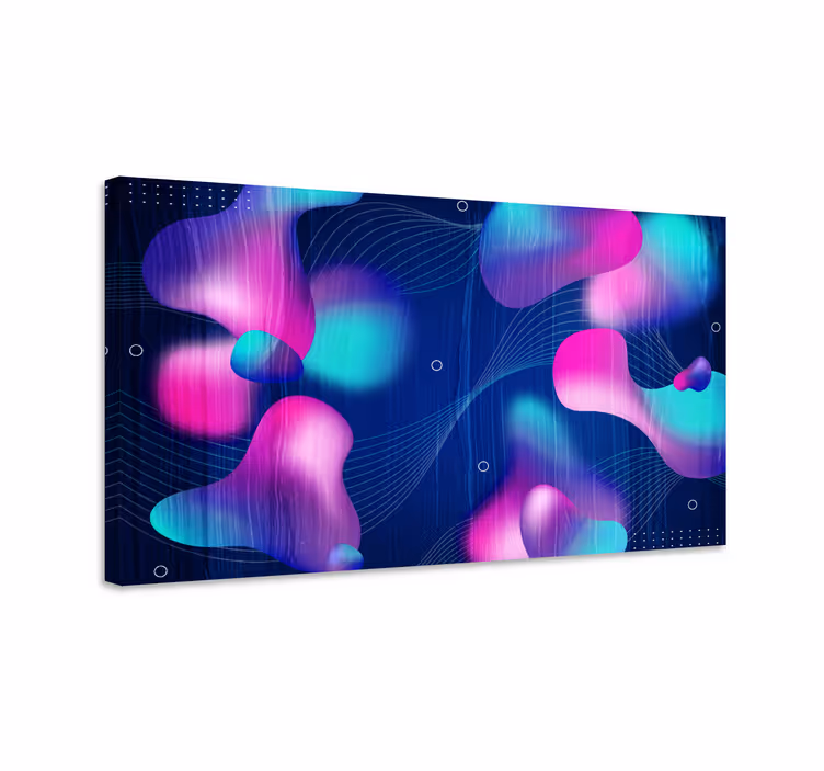 現代の流体アートグラデーションキャンバスアートプリント - TENSTICKERS