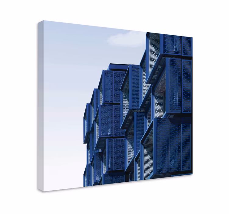 近代的な四角形の未来的な建築構造 - TENSTICKERS