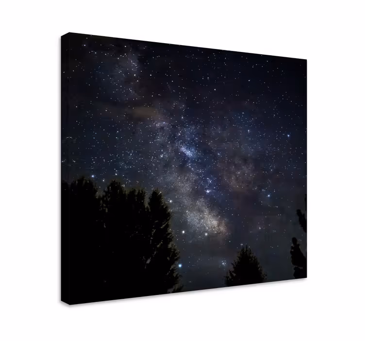 夜の星空風景キャンバス - TENSTICKERS