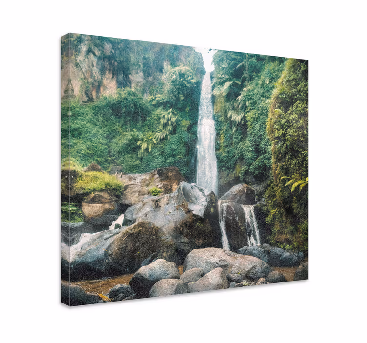 キャンバス 風景 穏やかな滝のシーン - TENSTICKERS