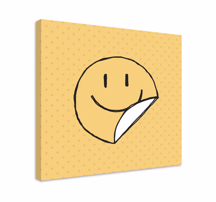 キャンバス abcと文字 スマイリーフェイス絵文字 - TENSTICKERS