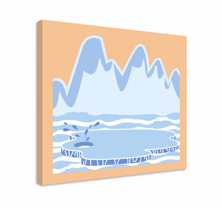 キャンバス 風景 氷山の風景 - TENSTICKERS
