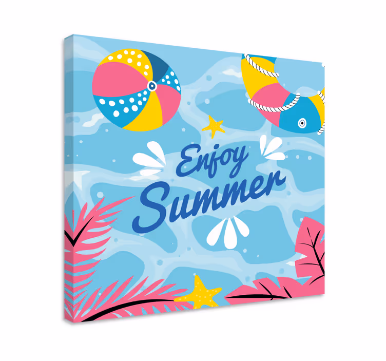 キャンバス スポーツ 夏のビーチで楽しむ - TENSTICKERS