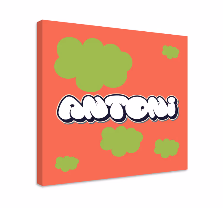 キャンバス abcと文字 遊び心のある文字スタイル - TENSTICKERS