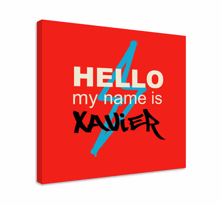 キャンバス abcと文字 名入れ紹介アート - TENSTICKERS