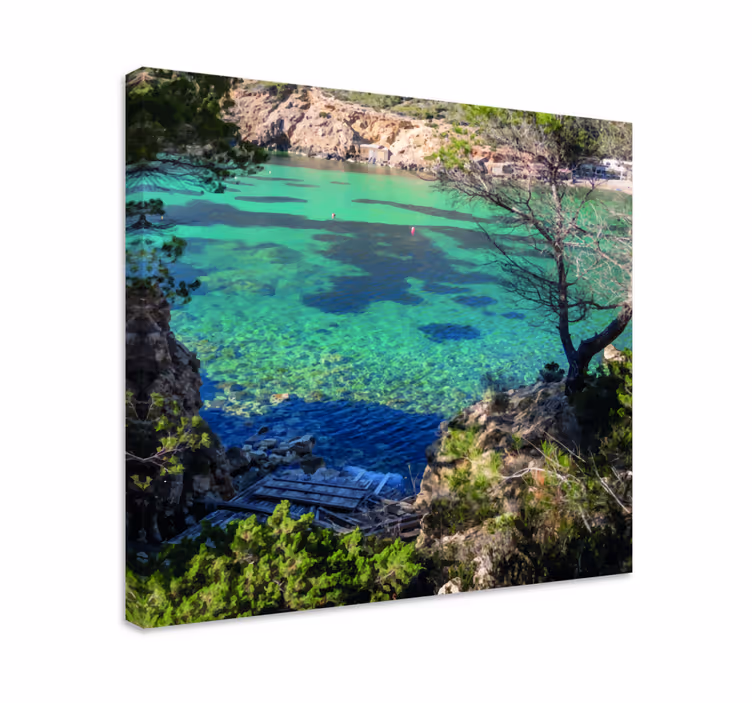 キャンバス 風景 穏やかな海の風景 - TENSTICKERS