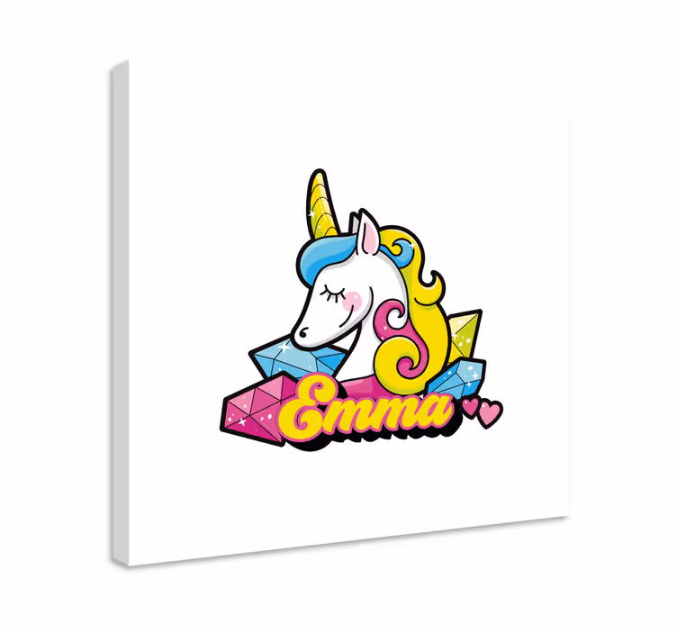 キャンバス ユニコーン 宝石付きユニコーン - TENSTICKERS