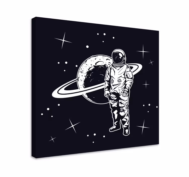 ビデオゲームキャンバスプリント宇宙飛行士の軌道 - TENSTICKERS