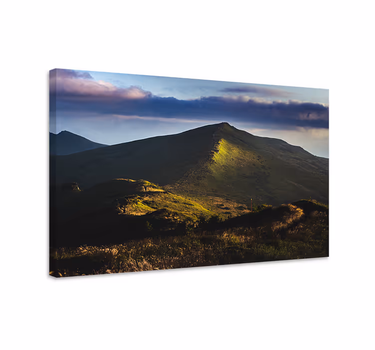 キャンバス 風景 山の頂上の眺め - TENSTICKERS