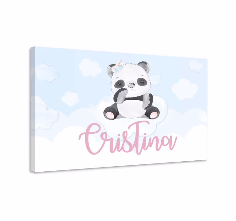 キャンバス 動物 かわいいパンダキャラクター - TENSTICKERS