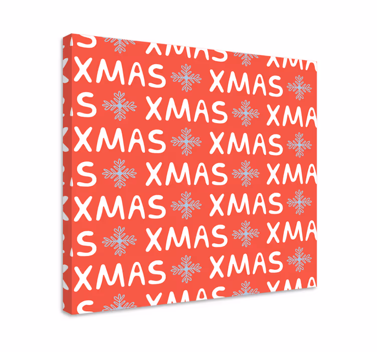 テーブルと他のテキストクリスマス雪の結晶パターン - TENSTICKERS