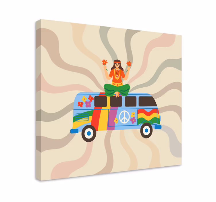 キャンバス スーパーヒーロー フラワーパワーバン - TENSTICKERS