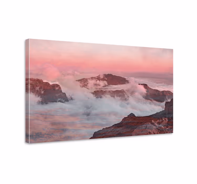 キャンバス 風景 夢のような山の風景 - TENSTICKERS