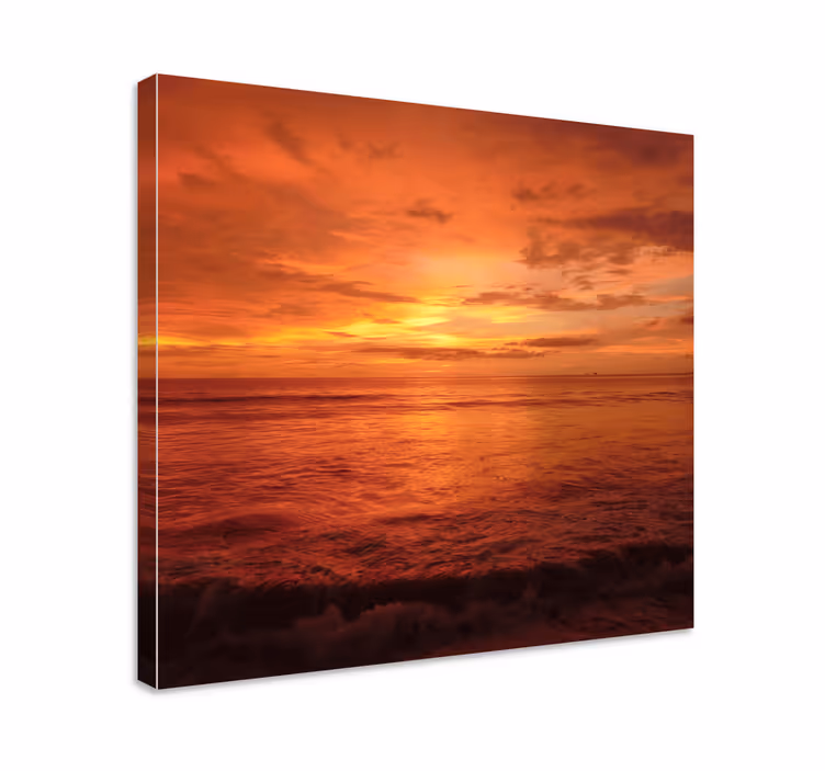 キャンバス 風景 海の夕焼け - TENSTICKERS