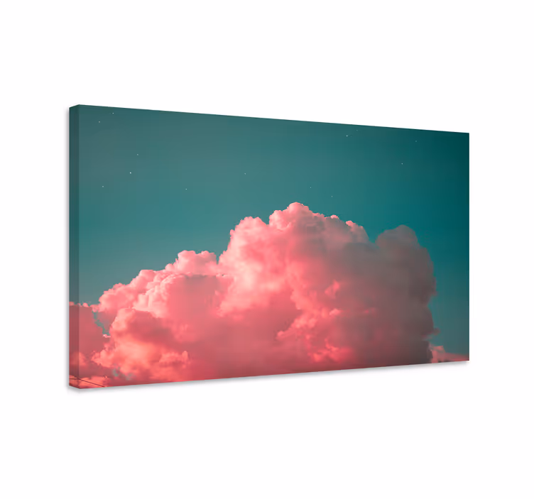 キャンバス 風景 ピンクの雲の形成 - TENSTICKERS
