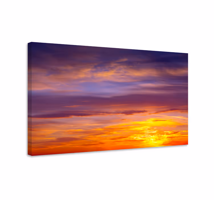キャンバス 風景 壮大な夕焼けのシーン - TENSTICKERS