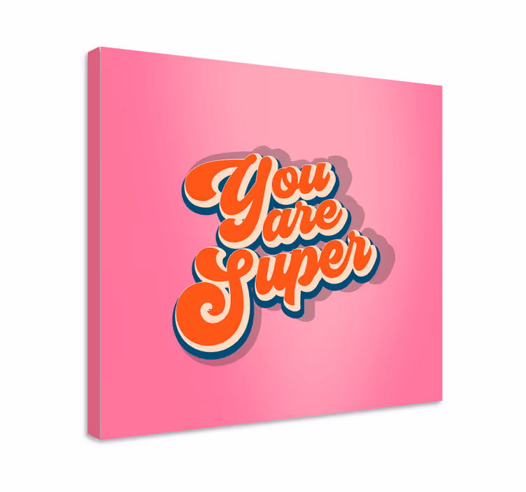 キャンバス 引用符 あなたは素晴らしい - TENSTICKERS
