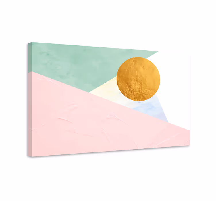 近代的な四角形幾何学的太陽円 - TENSTICKERS