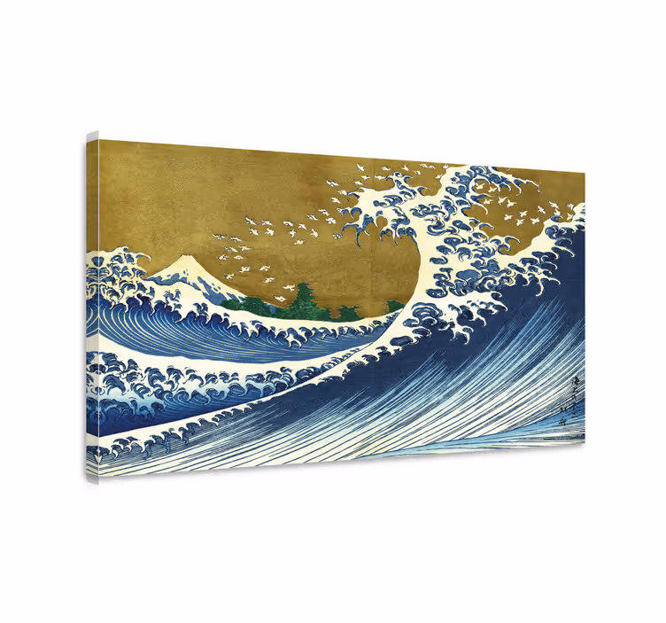海城の藤キャンバスアートプリント - TENSTICKERS