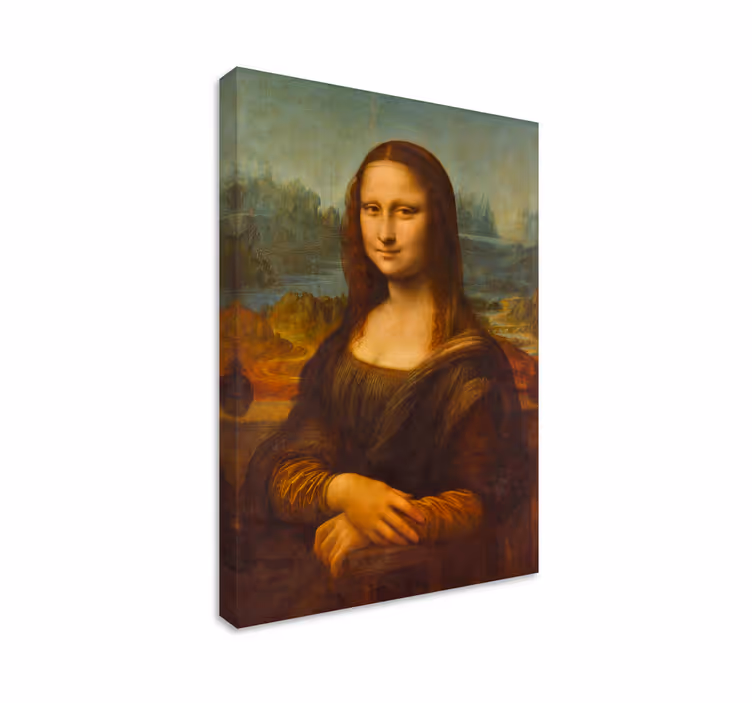 キャンバス 美術 モナ・リザはダ・ヴィンチによって描かれた有名な絵画です。 - TENSTICKERS