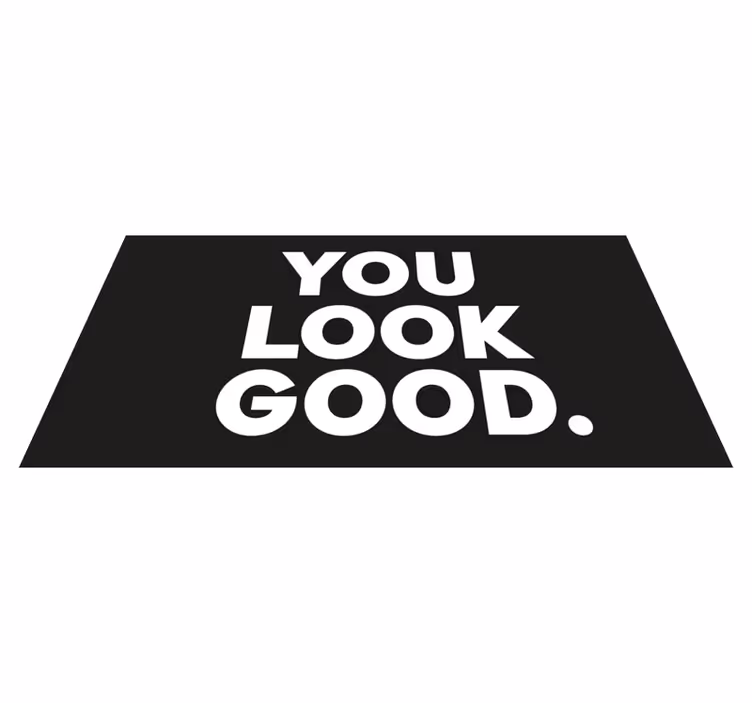 バスルームに1枚ビニールカーペット you look good - TENSTICKERS