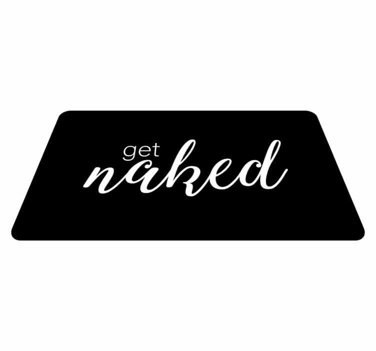 バスルームに1枚ビニールカーペット get naked - TENSTICKERS