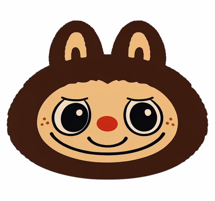 壁画 モアチルドレン ブラウンラブブデザイン - TENSTICKERS