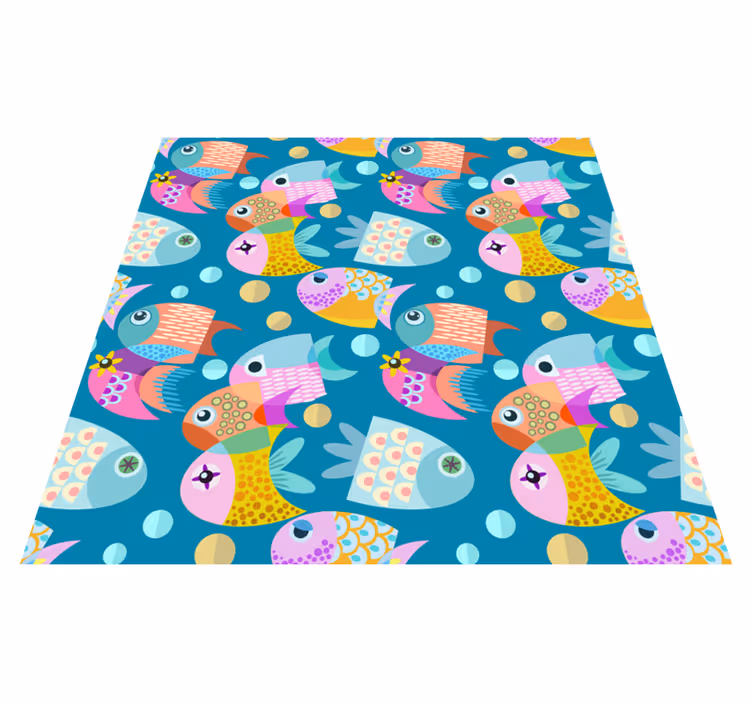 動物ビニールマット 子供用魚 - TENSTICKERS
