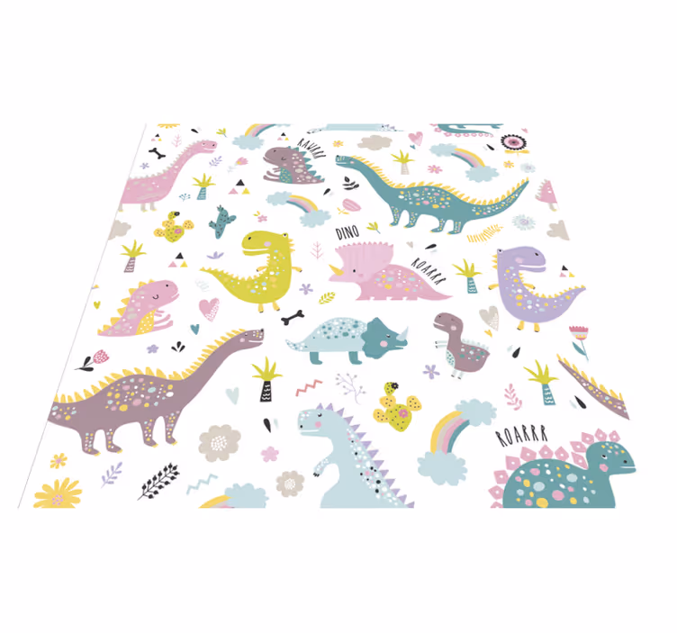 動物 ビニールマット 恐竜カラックス - TENSTICKERS
