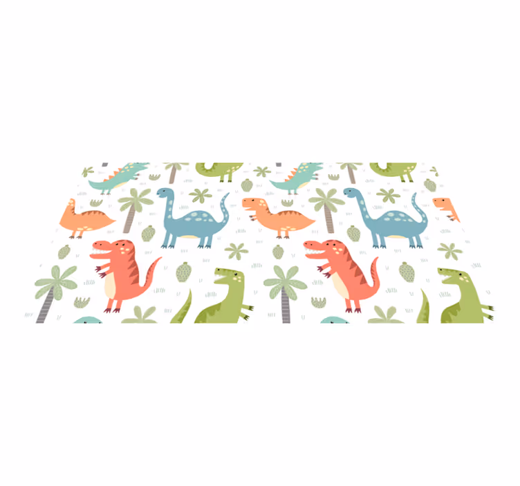 動物 ビニールマット ハッピーダイナソーカラックス - TENSTICKERS