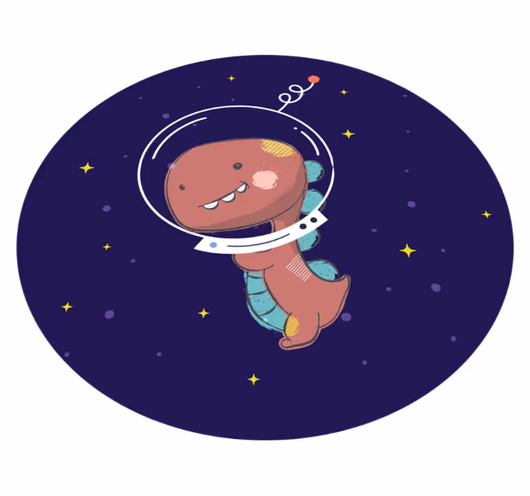 動物 ビニールマット スペース ティラノサウルス - TENSTICKERS
